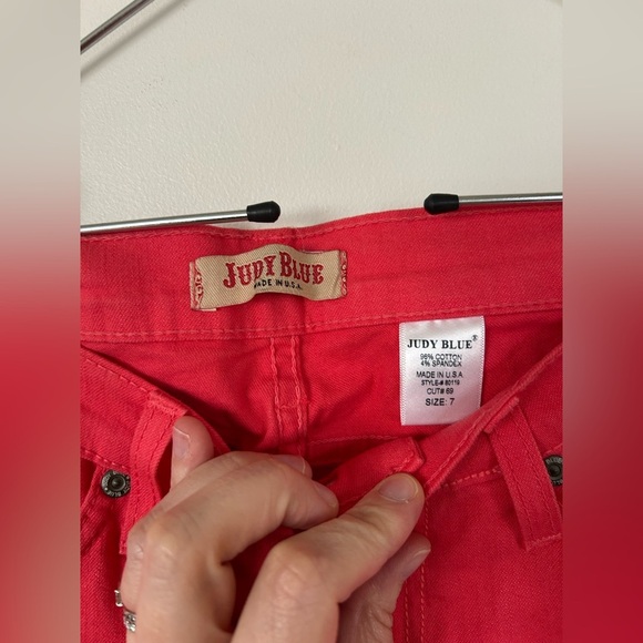 Judy Blue Women’s Straight Leg Red Jeans Size 7 - Picture 6 of 8